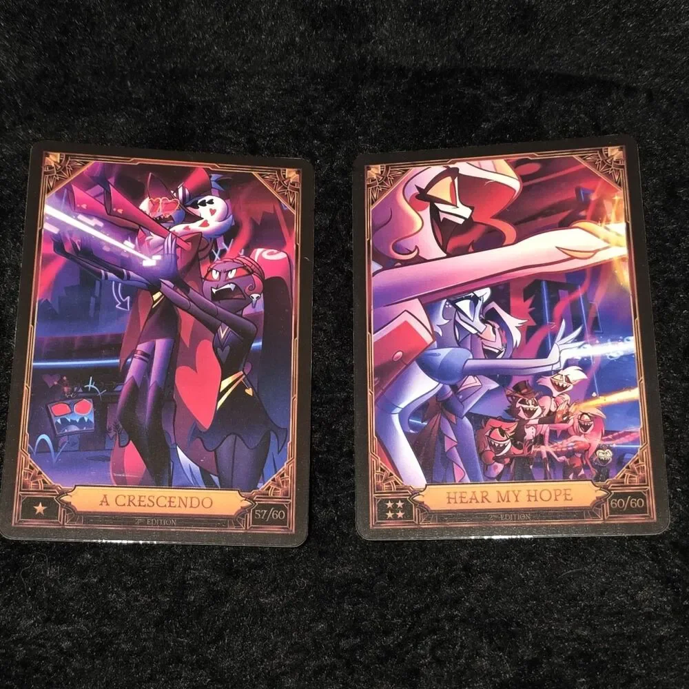 Lot Of 2 Hazbin Hotel Cards Hear My Hope A Crescendo 57/60 60/60 Season 2 Vees